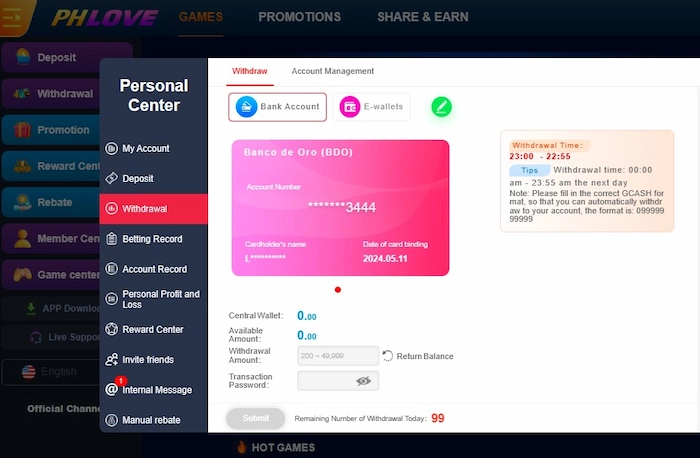 What Are The Withdrawal Conditions for 777Pub?